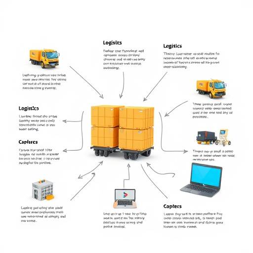 Animation 3D expliquant le fonctionnement d'un nouveau logiciel pour une entreprise de logistique.